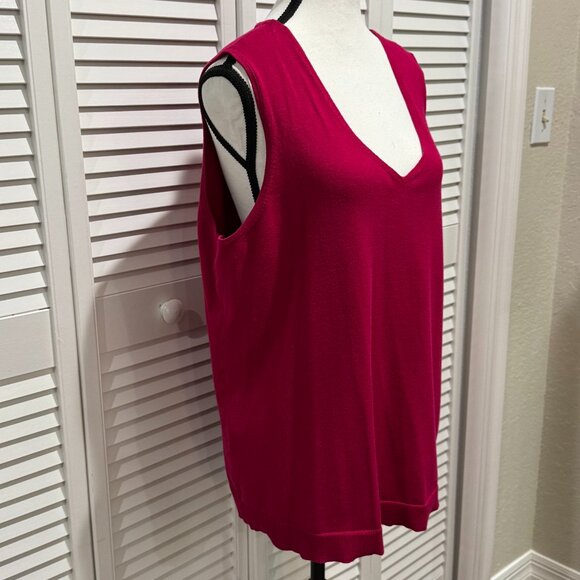 Chico’s Sleeveless V-Neck Knit Cami, Size 3 (XL) - Picture 3 of 8